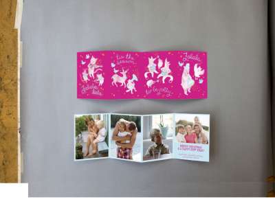 Fa La La Fuchsia: Christmas Photo Card
