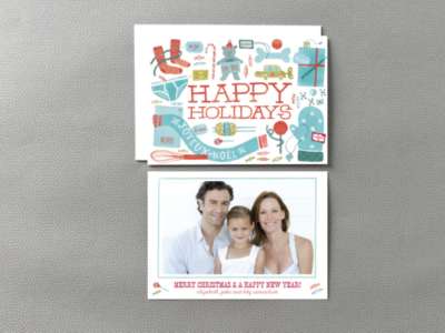 Gifts Galore White: Christmas Photo Card