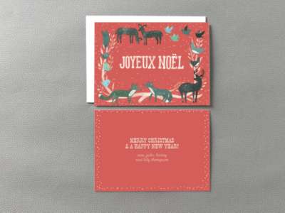 Joyeux Noel Red: Christmas Card