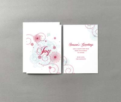 Joy: Letterpress Holiday Card