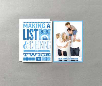 Making a List: Christmas Photo Card