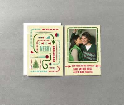 Merry Christmas Arrows: Christmas Photo Card