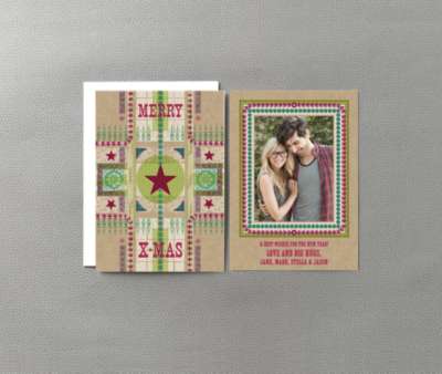 Merry Christmas Star: Christmas Photo Card