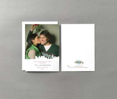 New York City Skyline: Holiday Photo Card
