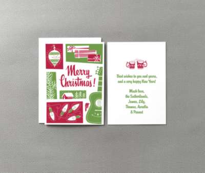 Retro Christmas : Holiday Card