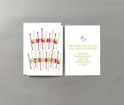 Seasons Salutation: Christmas Card