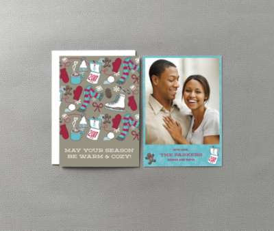 Warm and Cozy: Christmas Photo Card