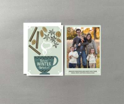 Winter Spices---Holiday Photo Card