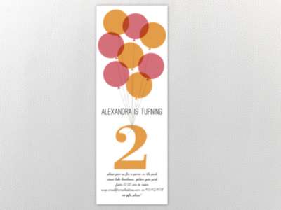 Balloons: Kids Party Invitation