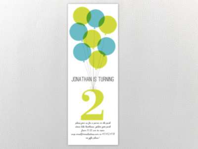 Balloons: Kids Party Invitation