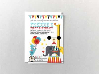 Big Top: Kids Party Invitation
