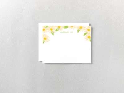 Daisy: Flat Note Card