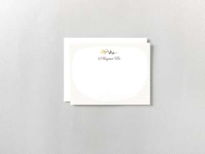 Darling Bud: Flat Note Card