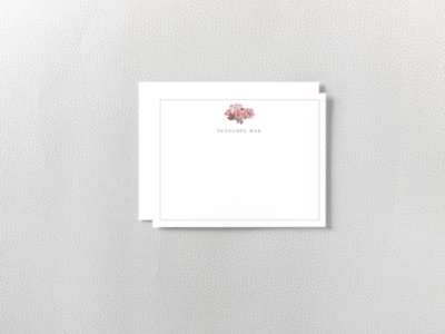 English Rose: Flat Note Card