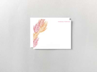 Feathers: Flat Note Card