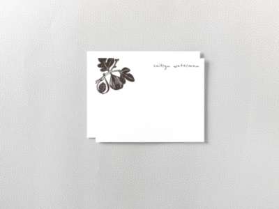 Fig: Flat Note Card