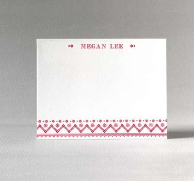 Folk Art: Flat Note Card