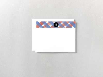 Plaid: Flat Note Card