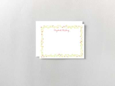 Vines: Flat Note Card
