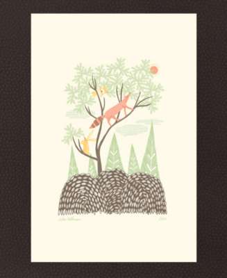 Moonlit Clearing Letterpress Print
