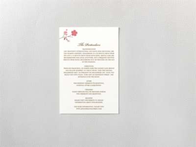 Cherry Blossom---Details Card