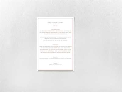 Elegant Equestrian---Details Card