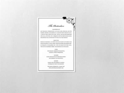 French Deco---Letterpress Details Card