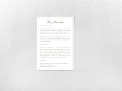 Romantic Garden---Details Card