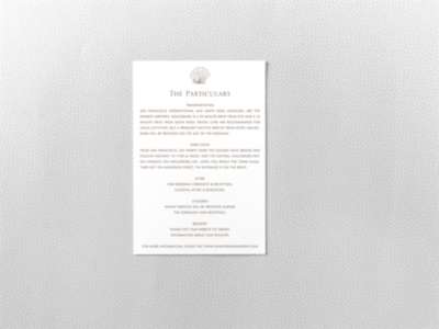 Seashore---Letterpress Details Card