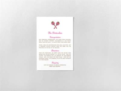 Tropical Paradise---Digital Menu Card