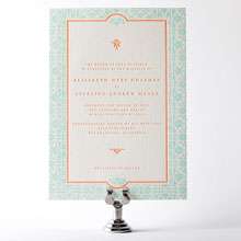 Architecture: Letterpress Wedding Invitation