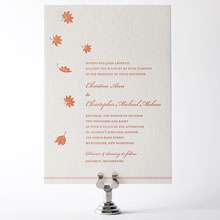Autumn Leaves: Letterpress Wedding Invitation