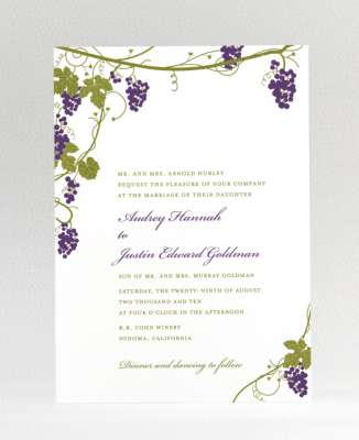 Bordeaux: Letterpress Wedding Invitation