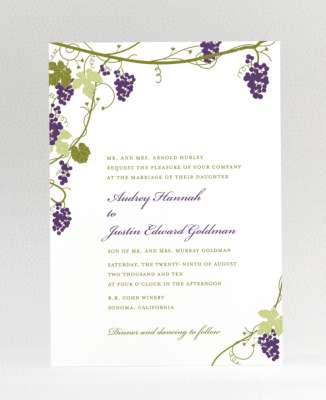 Bordeaux: Wedding Invitation