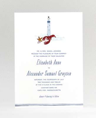 Cape Cod: Wedding Invitation