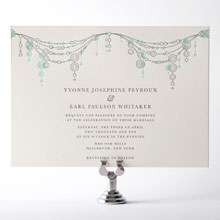 Chandelier: Letterpress Wedding Invitation
