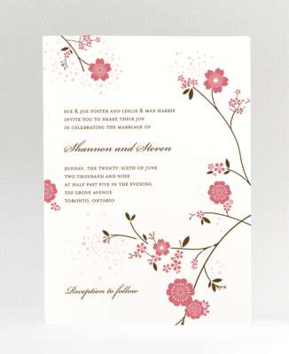 Cherry Blossom---Wedding Invitation