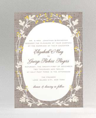 Darling Bud: Wedding Invitation