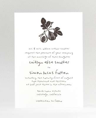 Figs---Wedding Invitation