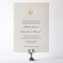 Fillmore: Letterpress Wedding Invitation