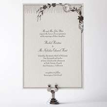 French Deco: Letterpress Wedding Invitation