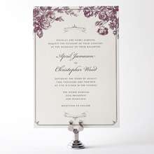 Gothic Rose: Letterpress Wedding Invitation