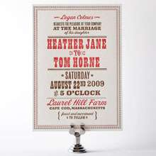 Heartland: Letterpress Wedding Invitation