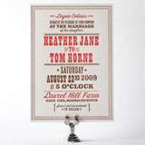 Heartland - Letterpress Wedding Invitation