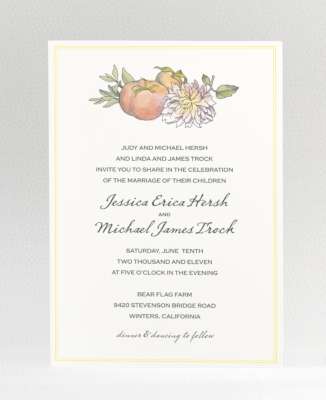 Heirloom Harvest: Wedding Invitation