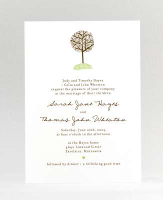 Home Sweet Home: Wedding Invitation