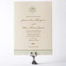 Ironwork: Letterpress Wedding Invitation