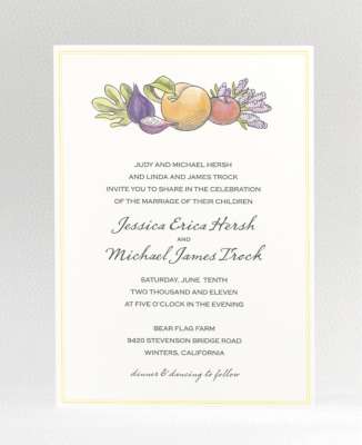 Lavender Harvest: Wedding Invitation