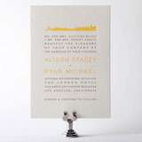 Los Angeles Skyline - Letterpress Wedding Invitation