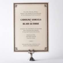 Marquee: Letterpress Wedding Invitation